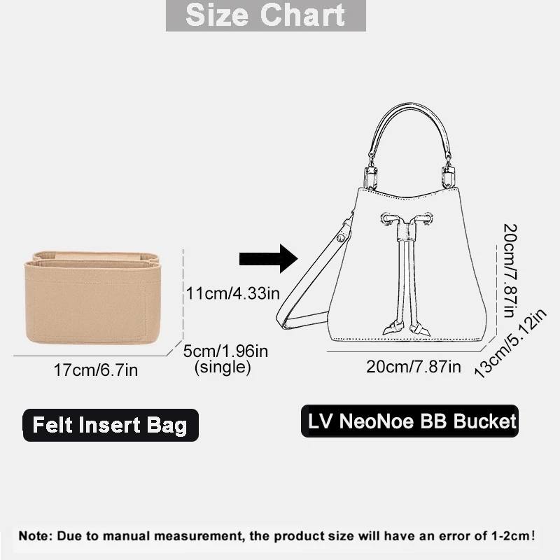 LV 네오네 BB 버킷 펠트 인서트 가방, 화장품 정리 - Women'S Bags Handbags 리뷰 및 가격
