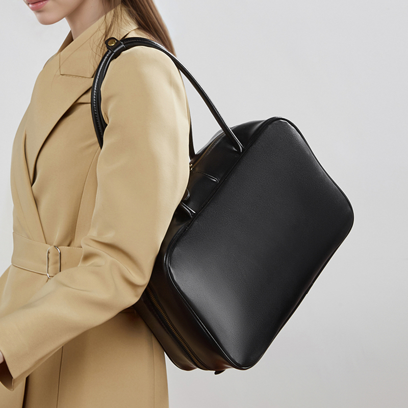 BURMINSA 대형 천연 가죽 보스턴 스타일 숄더백, - Women Hand Bags For Office 리뷰 및 가격