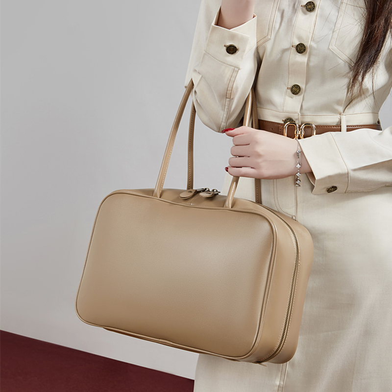 BURMINSA 대형 천연 가죽 보스턴 스타일 숄더백, - Women Hand Bags For Office 리뷰 및 가격