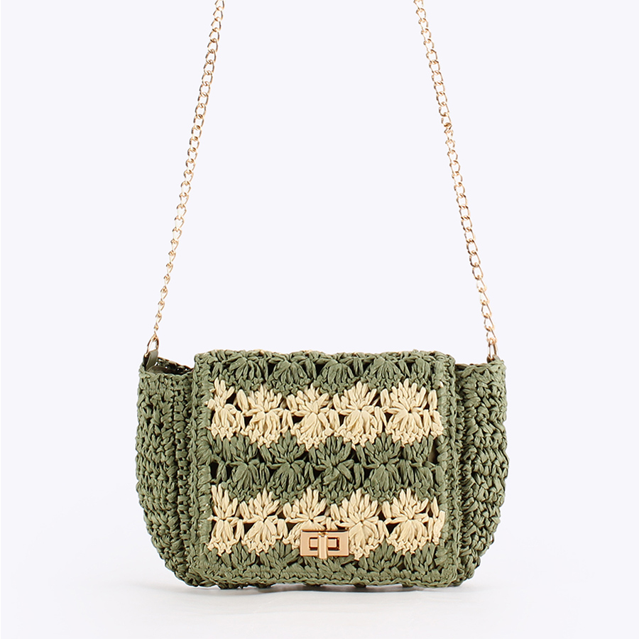 여성용 밀짚 크로스백, 여름 패치워크 숄더백, 라피아  - Women'S Raffia Bags 리뷰 및 가격