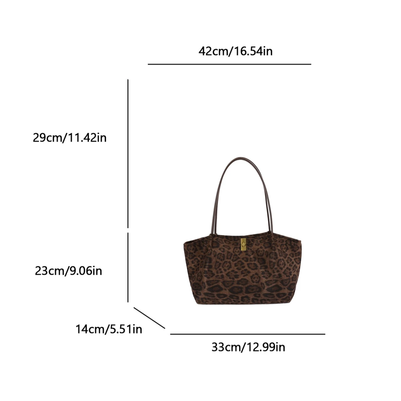 여성용 레트로 스타일 레오파드 무늬 스웨이드 토트백,  - Women'S Bags Handbags 리뷰 및 가격